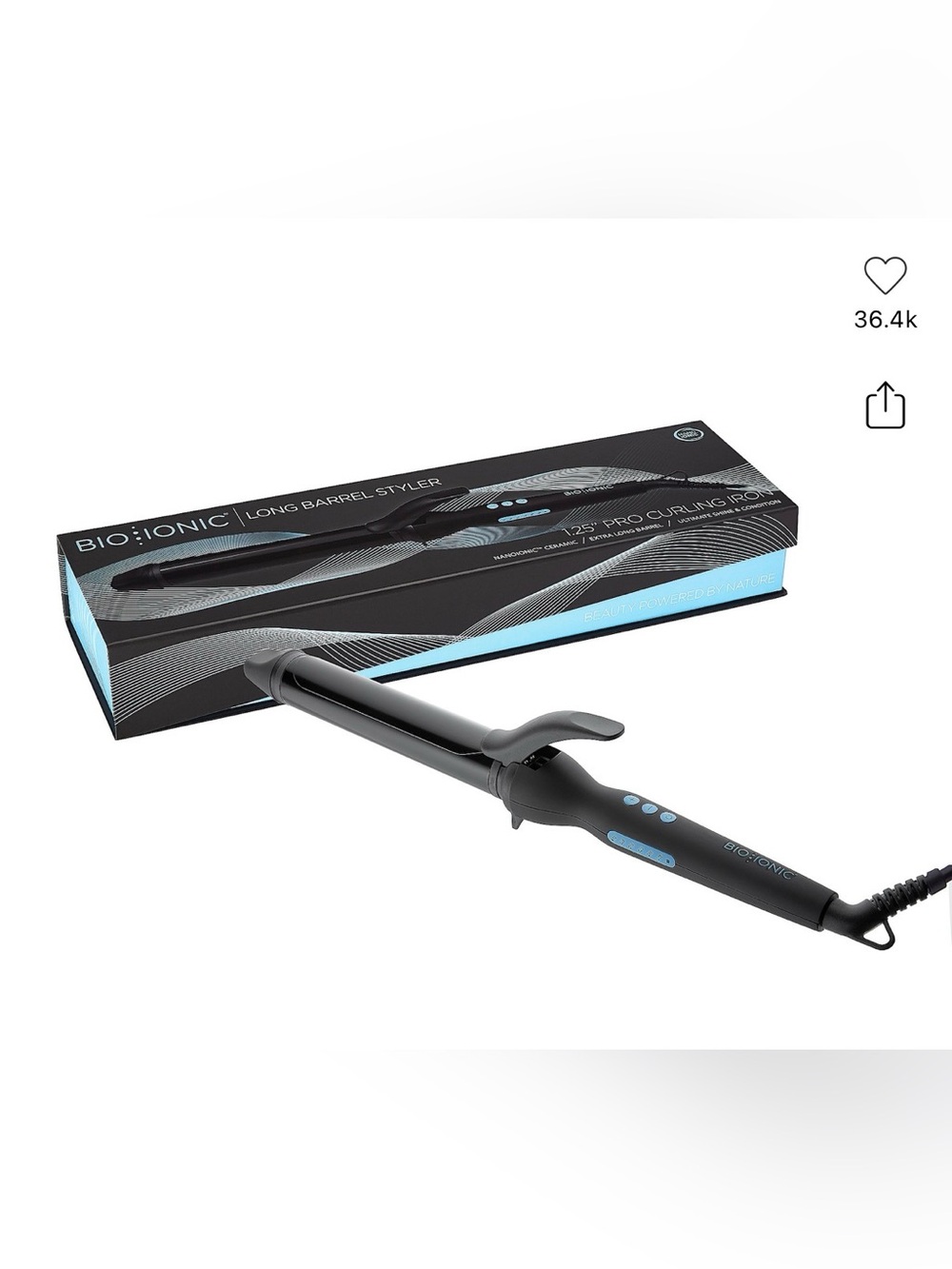 Bio Ionic Long Barrel Next Gen 1” Professional Curling Iron
